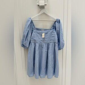 A&F Emerson Poplin Puff Sleeve Mini Dress